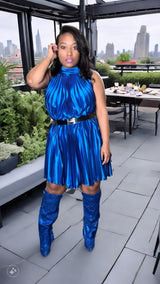 Brunch in Blue Dress