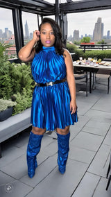 Brunch in Blue Dress