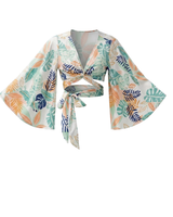 Kiwi Top (Ivory Print)