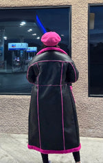 Standing On Business | Fur Shearling Trench (Pink)