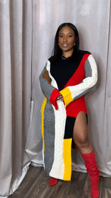 Color Block'n Sweater Dress