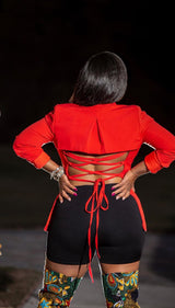 Tied Up| Blazer (Red)