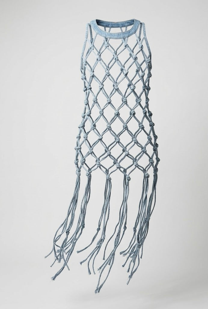 Denim Caged Top