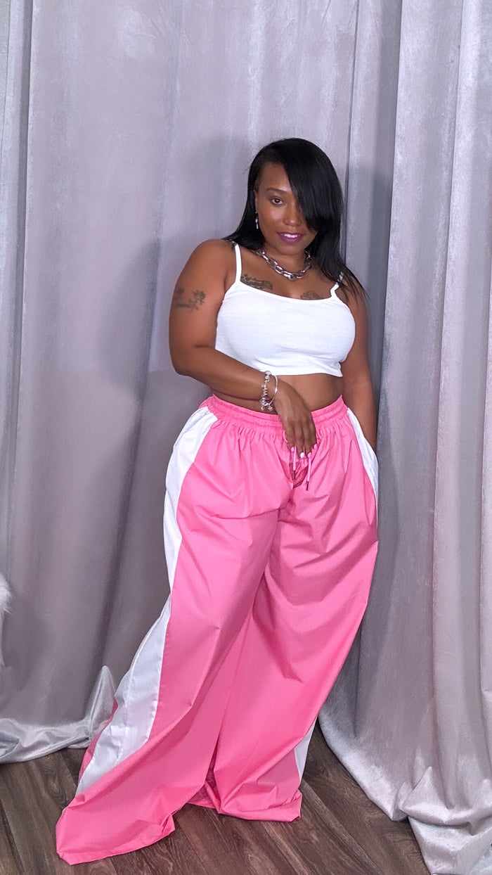 Missy Wide Leg Pants (Pink)