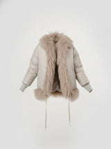 Winter Queen Reversible Fur Bomber