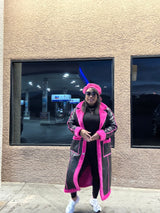Standing On Business | Fur Shearling Trench (Pink)