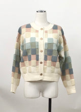 Prissy| Pastel Checkered Cardigan