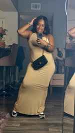 Side Action Maxi Dress (Apple)