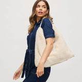 Tabi Fur Hobo Bag (Natural)