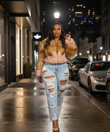 Ripped Down|Denim Boyfriend Jeans