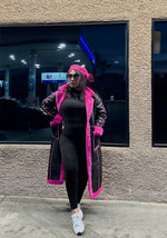 Standing On Business | Fur Shearling Trench (Pink)