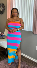 Lollipop Stripe Maxi Dress