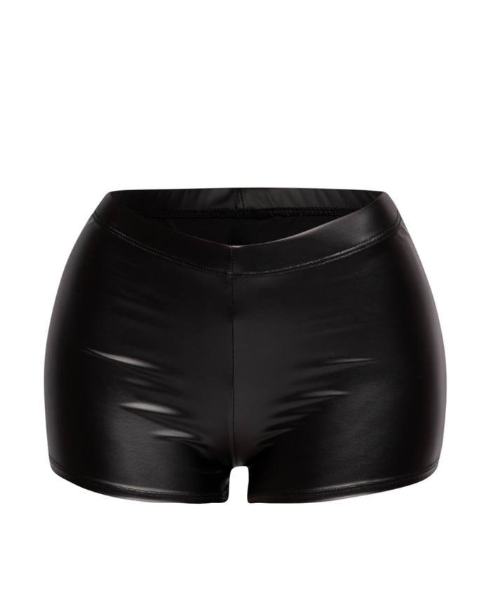 It Girl PU Hot pants