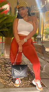 Fringe leggings