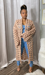 Knitted Cardigan (Nude)