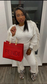 Fringe For The Win (Winter White)